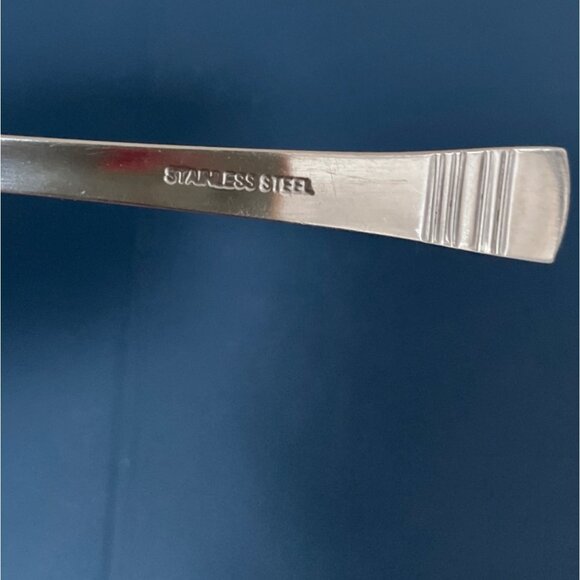 Vtg Pfaltzgraff Kensington Sapphire Bay Dinner Spoon Teaspoon Stainless Flatware - Picture 4 of 6